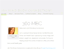 Tablet Screenshot of 360mindbodyconnections.com